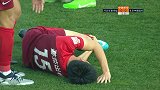 于大宝防守稍显鲁莽 王秋明痛苦倒地让人揪心