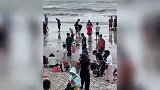 台风“蝴蝶”吹来大量海鲜!市民带工具赶海捡拾:几乎人手一桶