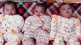95后妈妈晒自家三胞胎宝宝