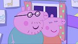 佩奇要睡觉了，猪爸为她讲故事，佩奇总是打断他