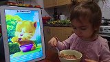 有了汤姆猫学吃饭，妈妈再也不用担心，我不好好吃饭了！