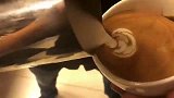 咖啡拉花组合图玫瑰花的制作技巧分享