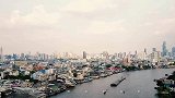 航拍泰国曼谷，泰国经济最强的城市，跟中国南京GDP相仿