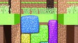 我的世界MC动画：俄罗斯方块堆叠游戏