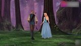 女孩邀请王子在魔法森林共进晚餐，两人还一起跳舞