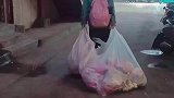 高一女生放学捡垃圾回家引发关注