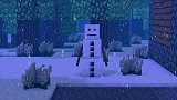 我的世界动画：雪人和村民的故事，看起来好有意思，好好玩啊！