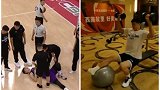 季前赛遭对手垫脚崴伤后 俞长栋隔天便出现在力量房