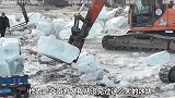 冰块是如何开采的，里面冰雕又是如何建造的