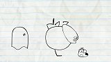 搞笑铅笔人动画：凶悍的铅笔人见到幽灵眼珠子都吓掉了