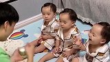 自从有了三胞胎姐妹花，爸爸就操碎了心，爱美要从小开始！