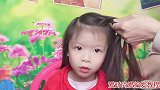 大年初二，在家给女儿这样扎，不花钱，简单可爱又百搭