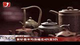紫砂壶年均涨幅在40％至50％