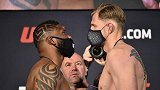UFC on ESPN11称重对视 美国剃刀迎战俄罗KO机器