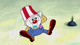 海绵宝宝偷用人家热狗车，被老板发现直接被扔飞了！