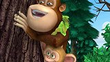 熊出没之夺宝熊兵：光头强吃美味的烤红薯