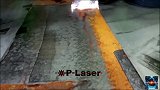 W高功率激光去除金属上的锈迹，几分钟就轻松搞定