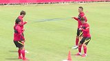 探访国足集训日 众国脚体能恢复训练毫不含糊