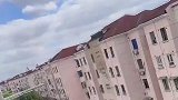 螃蟹卡在窗户上，屋主想不出它怎么上去的