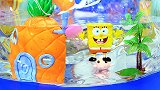 海绵宝宝水上玩具：会自动游泳的海绵宝宝