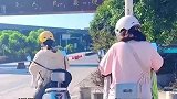 男子一家四口骑电动车跨越五省