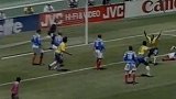 罗马里奥机警抢射破门 94年世界杯小组赛巴西2:0俄罗斯