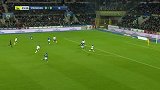 第22分钟斯特拉斯堡球员福法纳进球 斯特拉斯堡1-0里昂