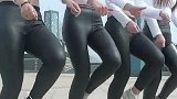 临沂四闺蜜广场跳舞，第二个美女身材好性感