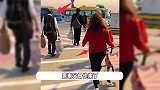 张若昀唐艺昕带女儿回国被偶遇，父母罕见露面，一家人都坐头等舱