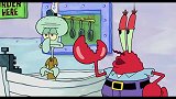 海绵宝宝：海绵宝宝工作时，也能快活似神仙，真是无忧无虑