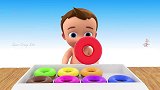 启蒙教育 3D动画小男孩来数一数有多少个甜甜圈吧 趣味学习