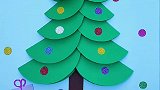 用圆形就能做的圣诞树，简单又好看