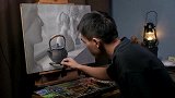 毕竟色粉铅笔太贵，不能浪费一丁点