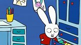 超人兔：西蒙小白兔晚上去费迪南家里过夜，一开始吃饭有点不习惯