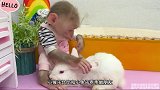 小猴子比比和小兔子乖乖做朋友