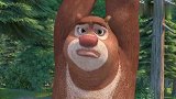 熊出没：不愧是森林之子，这一箭下去，直接射穿绳子！