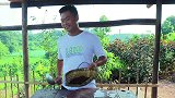 油炸金蝉在配上青椒，你们是这样的做法吗？