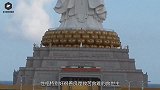 观世音头顶出现大黑团？工作人员爬上细看，愣在原地！