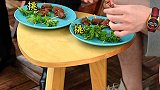 用香菜做成了「寿司」，让挑食的人防不胜防笑欧巴沙雕的一天