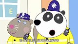 小猪佩奇：高分贝的喇叭，直接把熊猫警长振倒