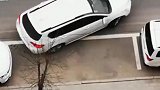 新手司机侧方位停车，20分钟过去了，还是进不去