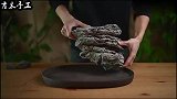 用泥巴和塑料制作一个“悬崖上的寺庙”模型，精致的手工，太美了