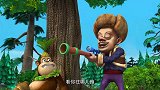 熊出没：你们也太过分，这山野菜是吃的，怎么还被你们当滑板了