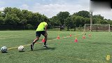 足球球性练习 体能训练