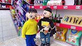 儿童剧：臭蛋小强逛超市，误打误撞成了收银员，这下超市是稳赔了
