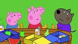 小猪佩奇：期待已久的野餐时间到，鸭子太幸运了，吃面包吃到打嗝
