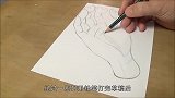 素描最高境界居然将手画的活灵活现，网友差点以为是真的