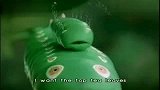 日本绿茶广告 超萌的茶毛虫