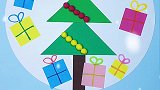 用简单的图形也能拼贴一棵圣诞树