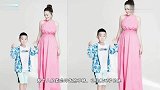 应采儿挺二胎孕肚拍杂志，7岁儿子抢镜，母子互动温馨